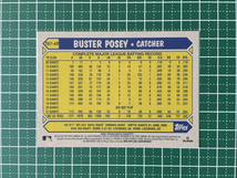 ★TOPPS MLB 2022 SERIES 1 #T87-49 BUSTER POSEY［SAN FRANCISCO GIANTS］インサートカード「1987 TOPPS BASEBALL 35th ANNIVERSARY」★_画像2