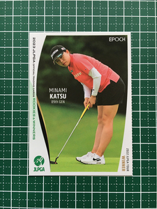 ★ Epoch 2023 Jlpga Women's Golf Rookies &amp; Winners #04 Katsu Minami [Meiji Yasuda Life] Регулярная карта ★