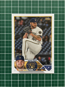 ★TOPPS MLB 2023 SERIES 2 #383 BRYSE WILSON［MILWAUKEE BREWERS］ベースカード「BASE」★