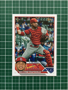 ★TOPPS MLB 2023 SERIES 2 #417 WILLSON CONTRERAS［ST. LOUIS CARDINALS］ベースカード「BASE」★