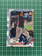 ★TOPPS MLB 2019 BOWMAN DRAFT #BD-52 DERIAN CRUZ［ATLANTA BRAVES］ベースカード 19★_画像1