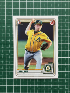 ★TOPPS MLB 2020 BOWMAN #BP-38 GUS VARLAND［OAKLAND ATHLETICS］ベースカード PROSPECTS プロスペクト 1st 20★