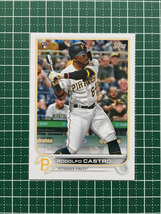 ★TOPPS MLB 2022 SERIES 1 #85 RODOLFO CASTRO［PITTSBURGH PIRATES］ベースカード「BASE」ルーキー「RC」★_画像1