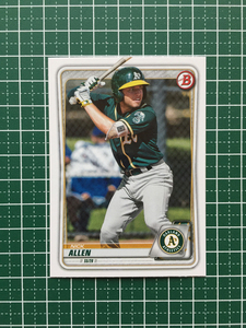 ★TOPPS MLB 2020 BOWMAN #BP-105 NICK ALLEN［OAKLAND ATHLETICS］ベースカード PROSPECTS プロスペクト 20★