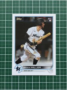 ★TOPPS MLB 2022 SERIES 2 #425 BRIAN MILLER［MIAMI MARLINS］ベースカード「BASE」ルーキー「RC」★