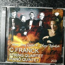 f（2CD）ルバツキーテ　フランク　ピアノ五重奏曲　弦楽四重奏曲　Rubackyte Vilnius Quartet Quintet Franck_画像1