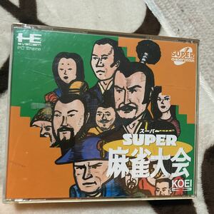 送料無料　PCE PCエンジン スーパー麻雀大会 super 麻雀大会 PC engine HE system super麻雀大会 CD-ROM2 KOEI コーエイ