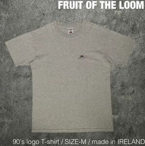 90s FRUIT OF THE LOOM アイルランド製 ロゴ Tシャツ フルーツオブザルーム ビンテージ 00s Y2K