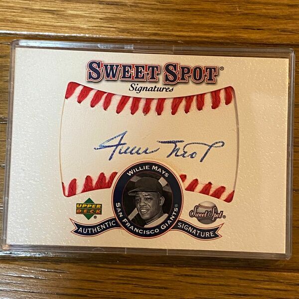 2001 Upper Deck Sweet Spot Signatures Willie Mays Auto