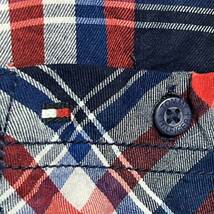 TOMMY HILFIGER トミーヒルフィガー　長袖シャツ チェック柄　ワンポイントロゴ刺繍　キッズ　子供服　サイズM(12/14)_画像3