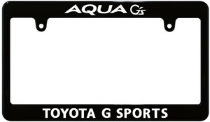 【新品・即決】カーボン調 ナンバーフレーム TOYOTA トヨタ AQUA G's アクア 汎用 リア装着不可