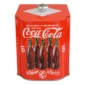 コカコーラ ノスタルジー ソルトボックス (B) Coca-Cola 小物入れ 調味料入れ 容器 ケース 塩 砂糖 紅茶 お茶 茶筒 アメ雑