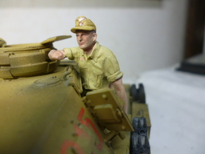  Tamiya 1|35 Germany Africa army .4 number tank, tank ... left side final product 