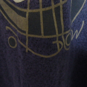 美品 OXBOW オックスボウ 半袖 Tシャツ サイズM ダークブルー系がベースで濃淡の霜降り 1996年製 入手困難 ピンストライプ ヨットデザインの画像3