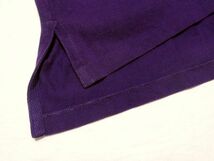 Polo Ralph Lauren ラルフローレン LONDON ロンドン 半袖 鹿の子 ポロシャツ L★パープル 紫 ビッグポニー ナンバリング 刺繍 CUSTOM FIT_画像8