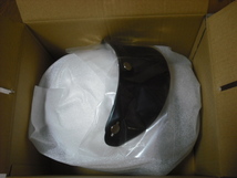 新品 未使用 マルシン バイク 半帽ヘルメット ハーフヘルメット MP-110 ポリススタイル フリー ホワイト/ブラック MP1101_画像5