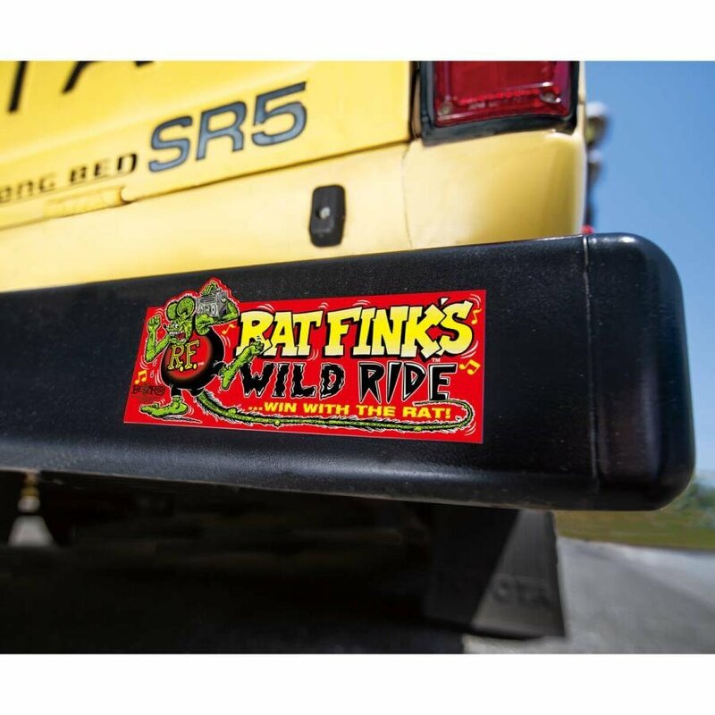 ★ラット フィンク Rat Fink バンパー ステッカー Wild Ride Bumper Sticker 正規品 hot rod moon eyes