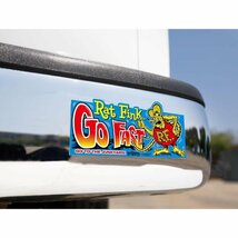 ★ラット フィンク Rat Fink バンパー ステッカー Go Fast Bumper Sticker 正規品 hot rod moon eyes_画像1