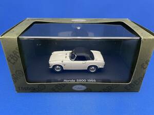 EBBRO 1/43 Honda S800 (1966) 白N ガングレー 44267 【アウトレット品】