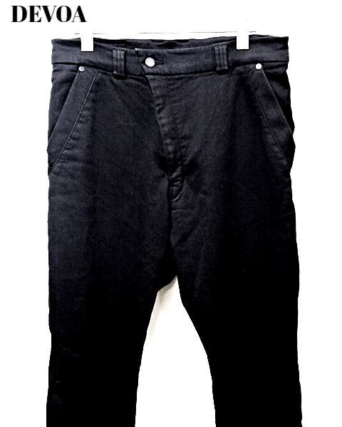 DEVOA デボア Co/Ny Jodhpur Pants ブラック コットン ナイロン ジョッパーズパンツ 日本製
