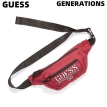 新品【GUESS x GENERATIONS LOGO BUM BAG WINE RED ゲス x ジェネレーションズ バッグ ボディーバッグ ウエストバッグ ショルダーバッグ】_画像2