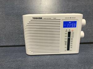 ●クロックラジオ/TOSHIBA/東芝/TY-BR30F/ラジオ/目覚まし時計/防水/美品●除菌処理済品H6010富