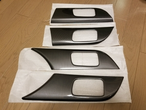  Lancer Evolution 10 carbon inner door handle cover interior panel evo 10 Lancer Evolution custom parts parts trim cover 