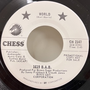 ★即決 1619 Bad Ass Band / World ch2147 d1609 米オリジナル、2曲入り7インチ。Sterling刻印 For Your Love RARE GROOVE