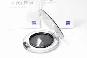 ★新品級★ カールツァイス CARL ZEISS T* POL FILTER 58mm C-PL フィルター #LP1027022JN30