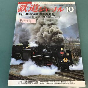 B01-034 鉄道ジャーナル 1981年10月号 No.176 特集 蒸気機関車再発見/素顔のローカル線 PART II