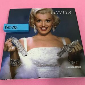 B02-186 洋書 MARILYN マリリン・モンロー SANDRA FORTY T&J ハリウッド 女優 シール 傷 補修あり