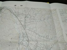 遠野　岩手県　古地図　 地形図　地図　資料　46×57cm　　昭和43年測量　　昭和57年印刷　発行　　B2306_画像6