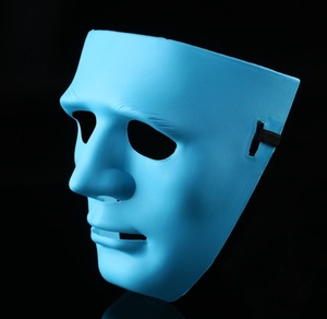 青色フェイス マスク サバゲー ダンス お面 人面 仮装 コスプレ フェイスガード サバイバルゲーム ハロウィン ラファエル 