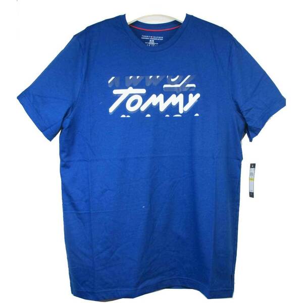 新品TOMMY HILFIGER Men's シグネチャーロゴの半袖T　　US-S