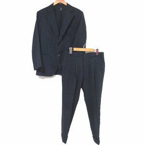 美品 SARTORIA FORMOSA サルトリア フォルモーサ ピンストライプ柄 スーツ セットアップ テーラードジャケット+スラックス ネイビー C0504