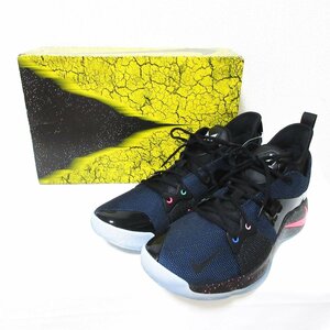 未使用品 NIKE ナイキ PG 2 PLAYSTATION EP ポールジョージ プレイステーション スニーカー AT7816-002 US13 31cm ネイビー×ブラック