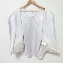 美品 22AW JANE SMITH ジェーンスミス IENA取扱い モヘア オーバーサイズ フラップポケットシャツ 22WSH-#431L サイズ36 紫 パープル_画像3