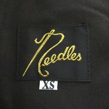 未使用 22AW Needles ニードルズ ニードルス チェック柄 トラウザーズパンツ スラックス LQ083 XS ベージュ系 C0602_画像5