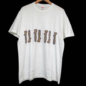 美品 18SS Supreme シュプリーム GONZ Logo TEE プリント 半袖 Tシャツ カットソー Mサイズ 白 ホワイト C0603