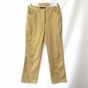  beautiful goods FENDI Fendi Vintage Logo gold button strut pants W28 Brown beige 062