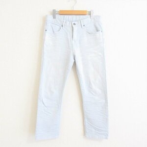  прекрасный товар TORNADO MART Tornado Mart woshu× ламе обработка Denim брюки укороченные брюки джинсы M голубой 