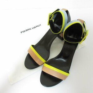  almost unused goods PIERRE HARDY Pierre a Rudy pa tent leather ankle strap Alpha ge- sandals size 35 approximately 22cm multicolor 