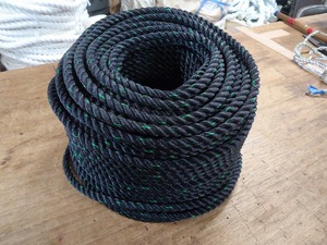  poly- echi Len rope black color 12Φ 40m free shipping 