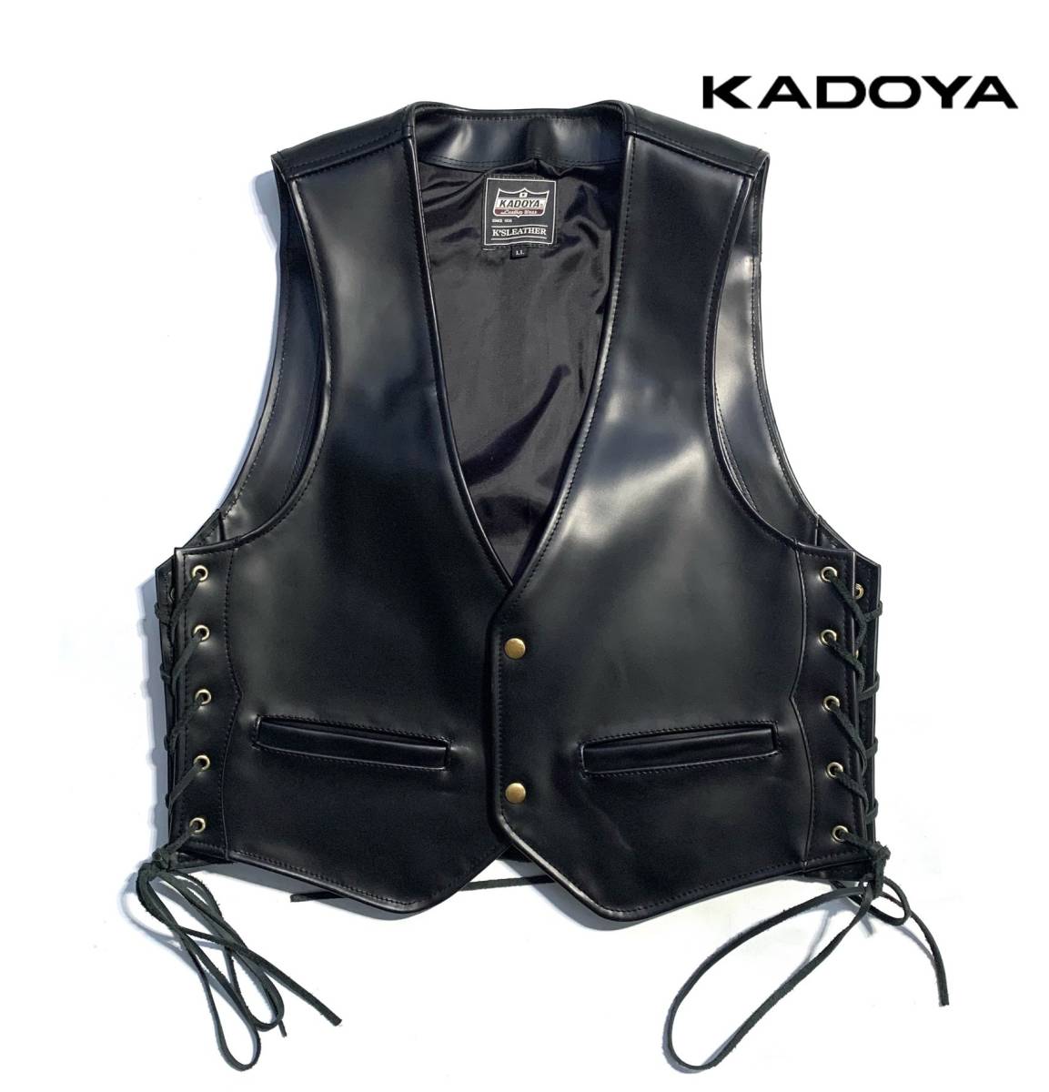 値下げKADOYA（カドヤ)K´S LEATHER ベスト M.I.R SPEC-