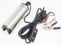水中ポンプ 24V 小型 バッテリー クランプ Aタイプ 汚水 給油 灯油 給水 海水 水槽 簡易包装_画像1