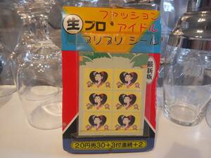  Showa Retro * Vintage *90 period * that time thing cheap sweets dagashi shop newest version idol raw Pro print Club seal 35 sheets * Shinohara Tomoe kji performer singer 