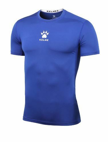 新古品送料無料　KELME　　サッカー　フットサル　コンプレッション ショートスリーブインナーシャツ　Mサイズ　ブルー　ケレメ