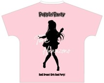 花園たえ Ani-Art フルグラフィックTシャツ vol.3 ホワイト×ピンク ユニセックスLサイズ 「BanG Dream! ガールズバンドパーティ!」_画像2