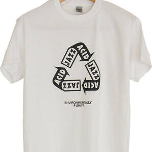 【新品】Acid Jazz Tシャツ Lサイズ Wht モッドジャズ クラブジャズ Mods Corduory Cornelius JTQ 80s 90s シルクスクリーンプリントの画像1