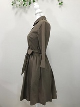 1232　レディース　【　De’but　de　Fiore　レッセパッセ　】　シャツワンピース　　サイズ：36　　　色：ブラウン_画像3